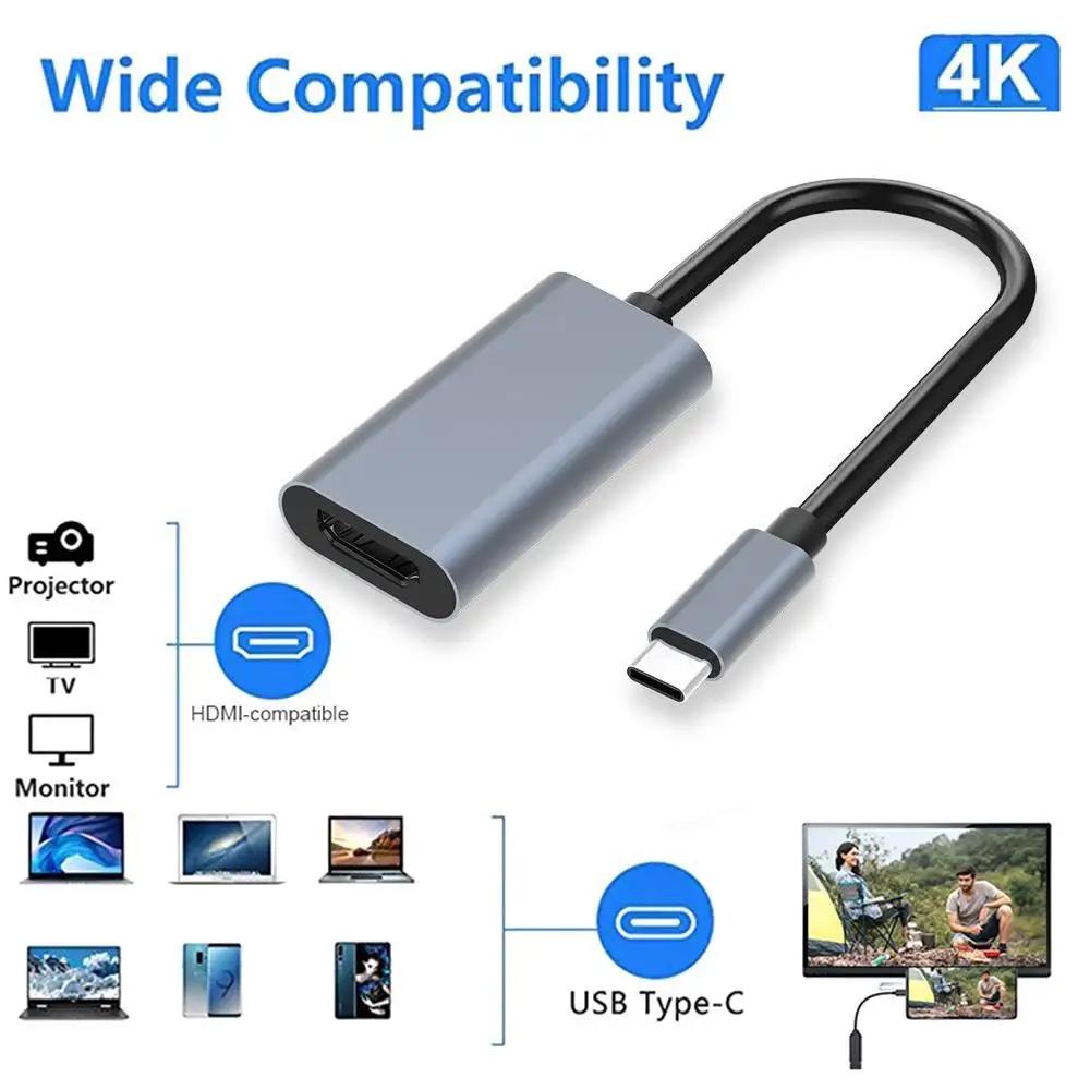 USB C- HDMI ȣȯ ̺, PC Ʈ , Ｚ  HDTV  ̺, 4K HD TV ̺ 